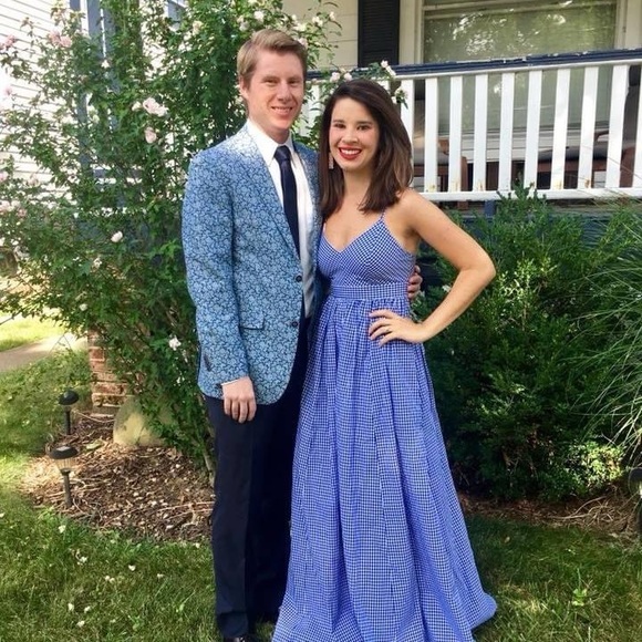 JCrew floor length gingham dress - Picture 10 of 13